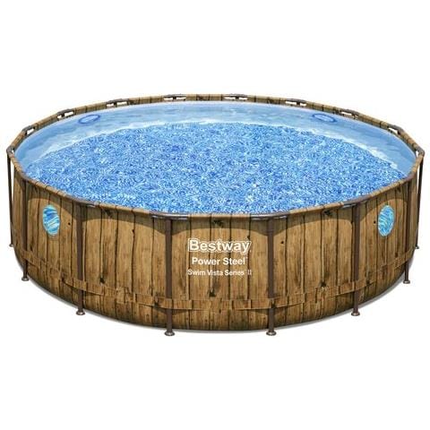 BESTWAY Piscina Fuori Terra Bestway 56725 Power Steel Rotonda Con Accessori