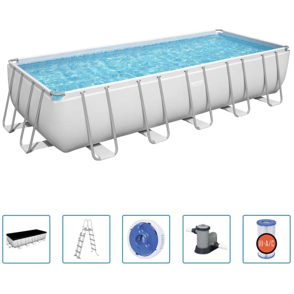 BESTWAY Piscina Fuori Terra Power Steel Rettangolare 19281 L