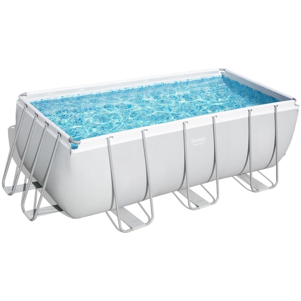 CONCEPT U Hawi Piscina Rettangolare Fuori Terra Grigio 4
