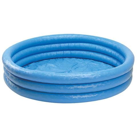 INTEX 58446NP Piscina Gonfiabile Crystal Blue 3 Anelli 168 x 41 cm