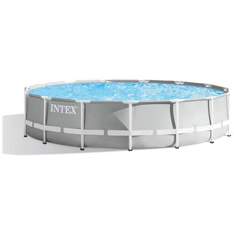 INTEX Piscina Rotonda Con Struttura Ø457xh107 Cm Prism Frame Intex26724