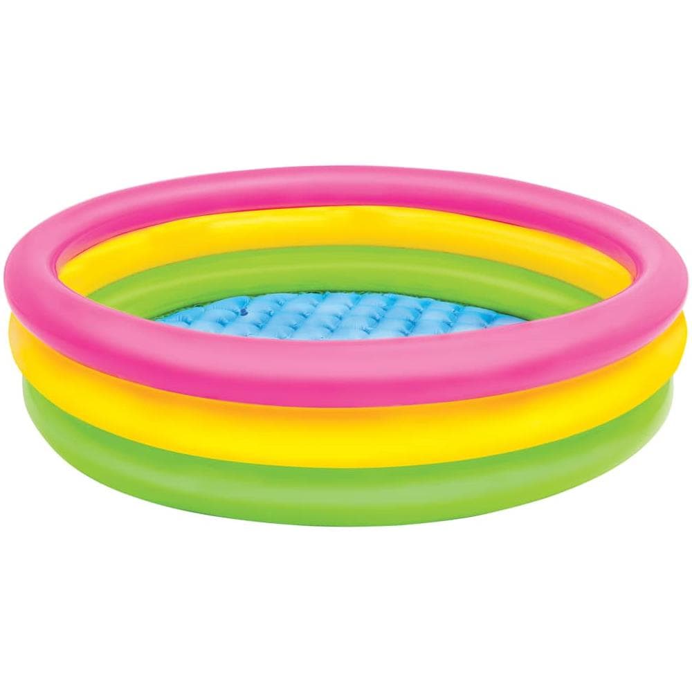 VIDAXL Piscina Gonfiabile Sunset con 3 Anelli 114x25 cm
