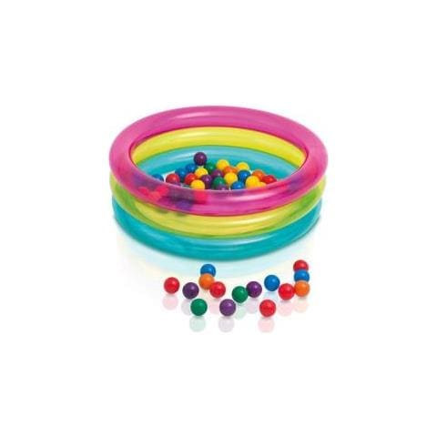INTEX 48674NP - Piscina Baby 3 Anelli con Palline Fun Ballz