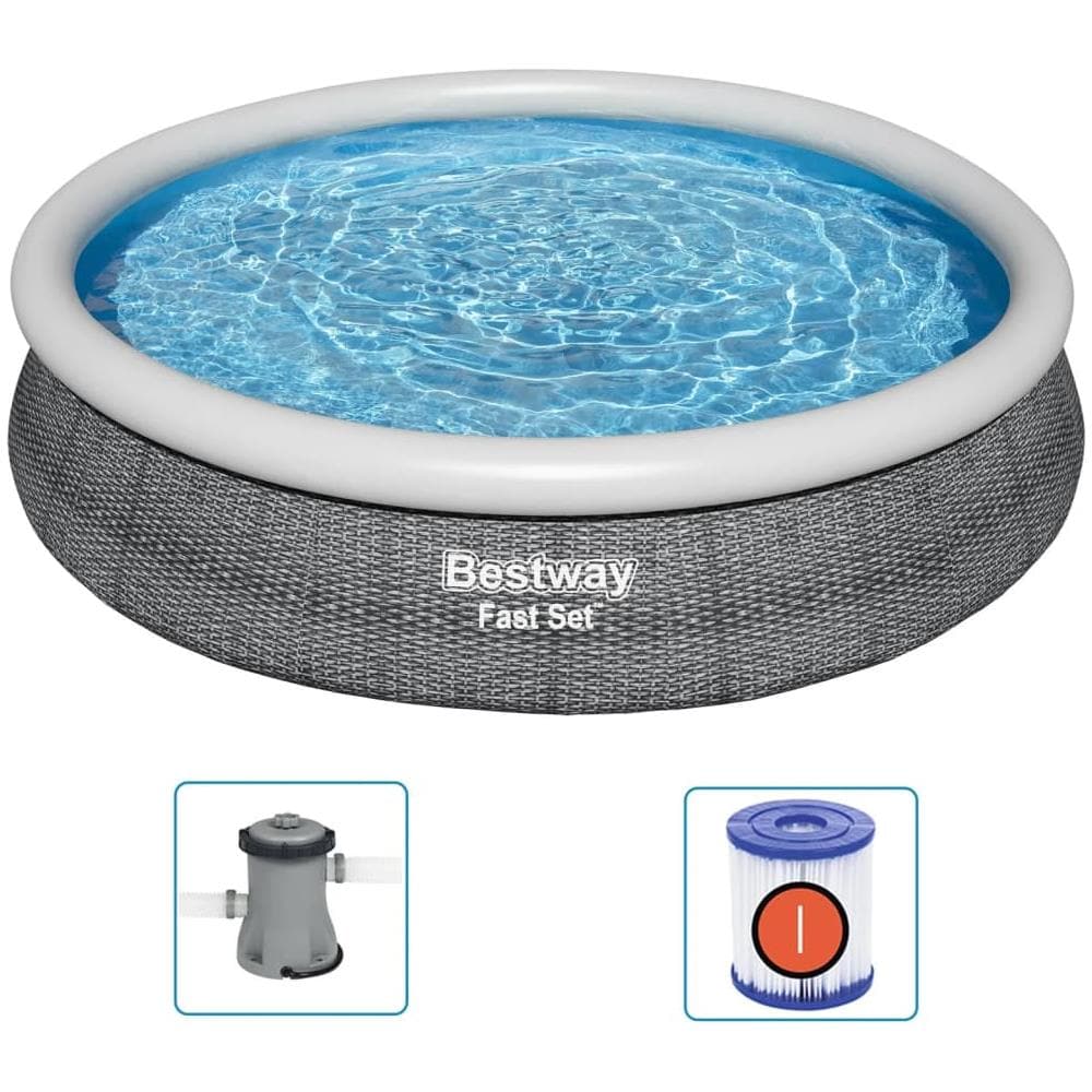 BESTWAY Set Piscina Rotonda 366x76 Cm