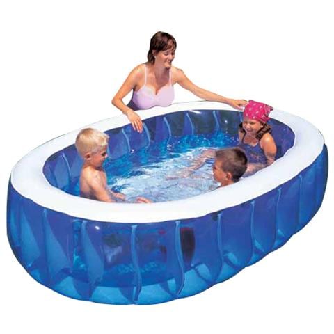 Bestway Piscina ellittica fuori terra a tre anelli da giardino