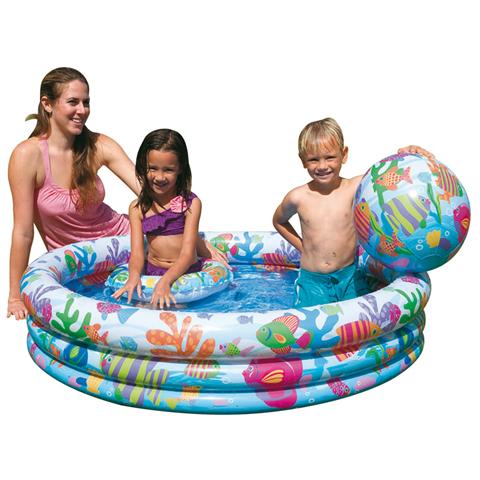 INTEX Set Piscina Pesci cm 132X28