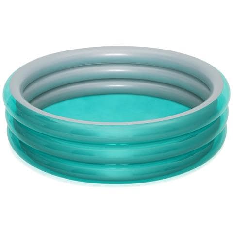 BESTWAY Piscina Gonfiabile Tonda 3 Anelli Grande Metallica Bestway 51043
