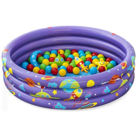 BESTWAY Piscina Gonfiabile Tonda Con 46 Palline E Giochi A Sorpresa Bestway 52466