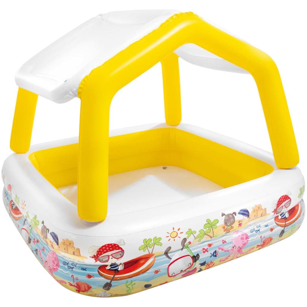 INTEX Piscina Gonfiabile Con Parasole 157x157x122 Cm