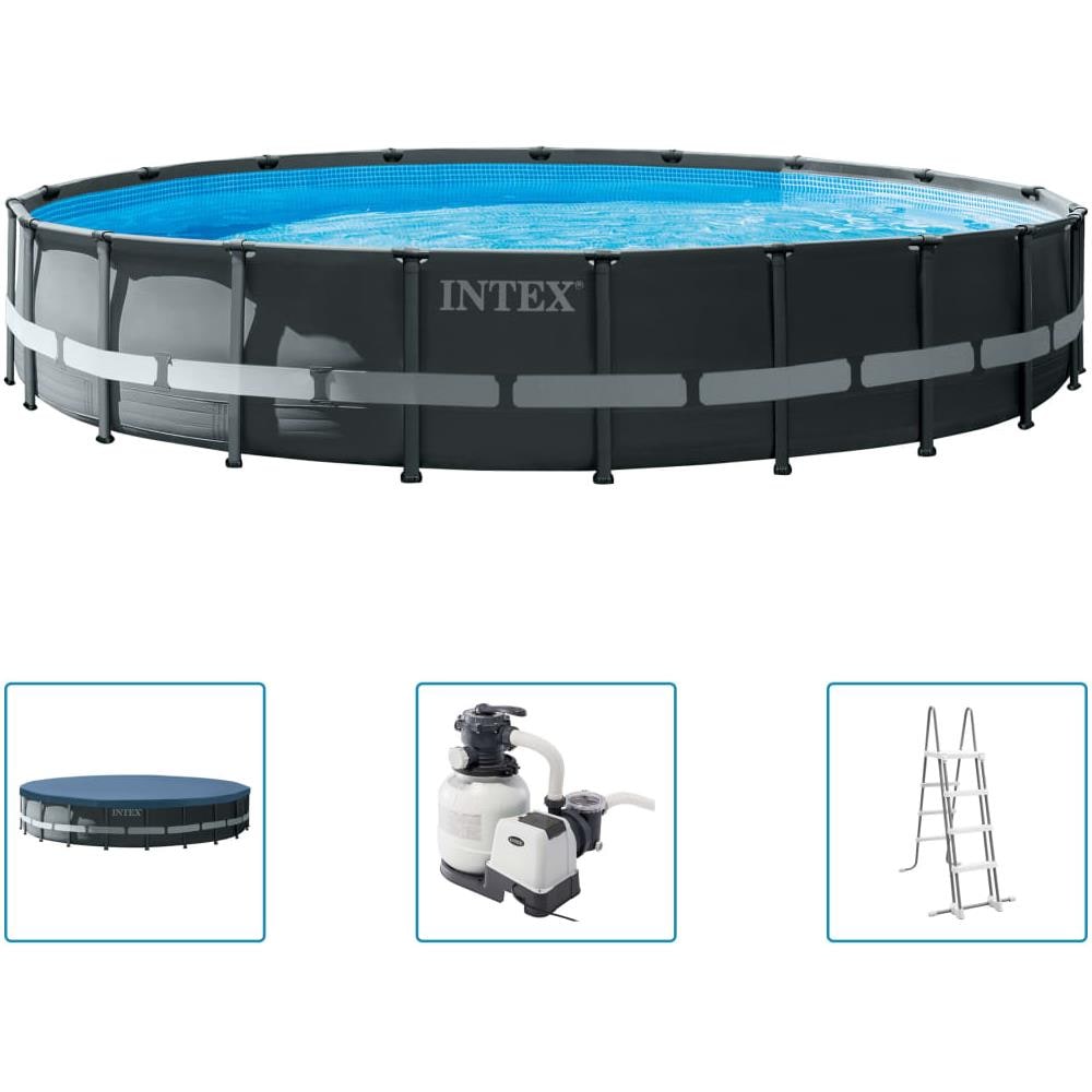 INTEX Set Piscina Rotonda Ultra Xtr Frame 610x122 Cm