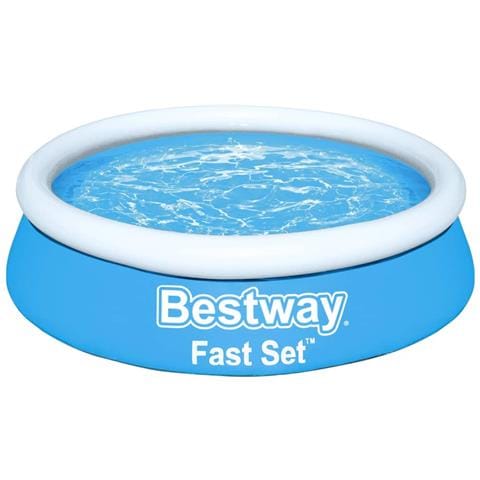VIDAXL Set Piscina Gonfiabile Fast Rotonda 183x51 cm Blu