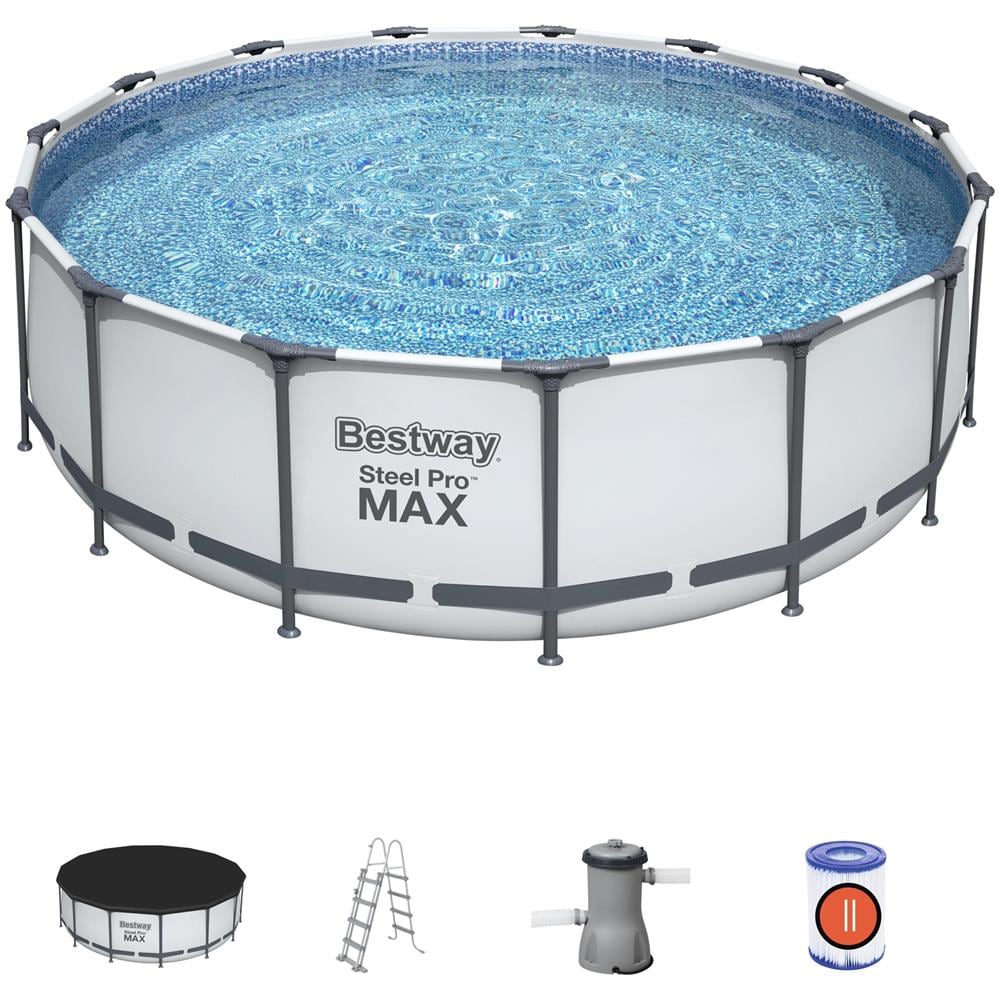 Bestway Steel Pro 56438 piscina fuori terra Piscina con bordi Piscina rotonda 16015 L Blu