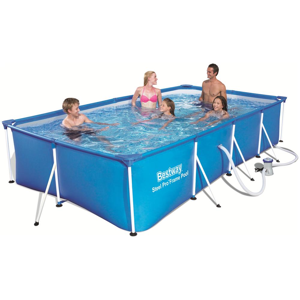 BESTWAY Piscina Steel Pro Frame Rettangolare 400x211x81 cm