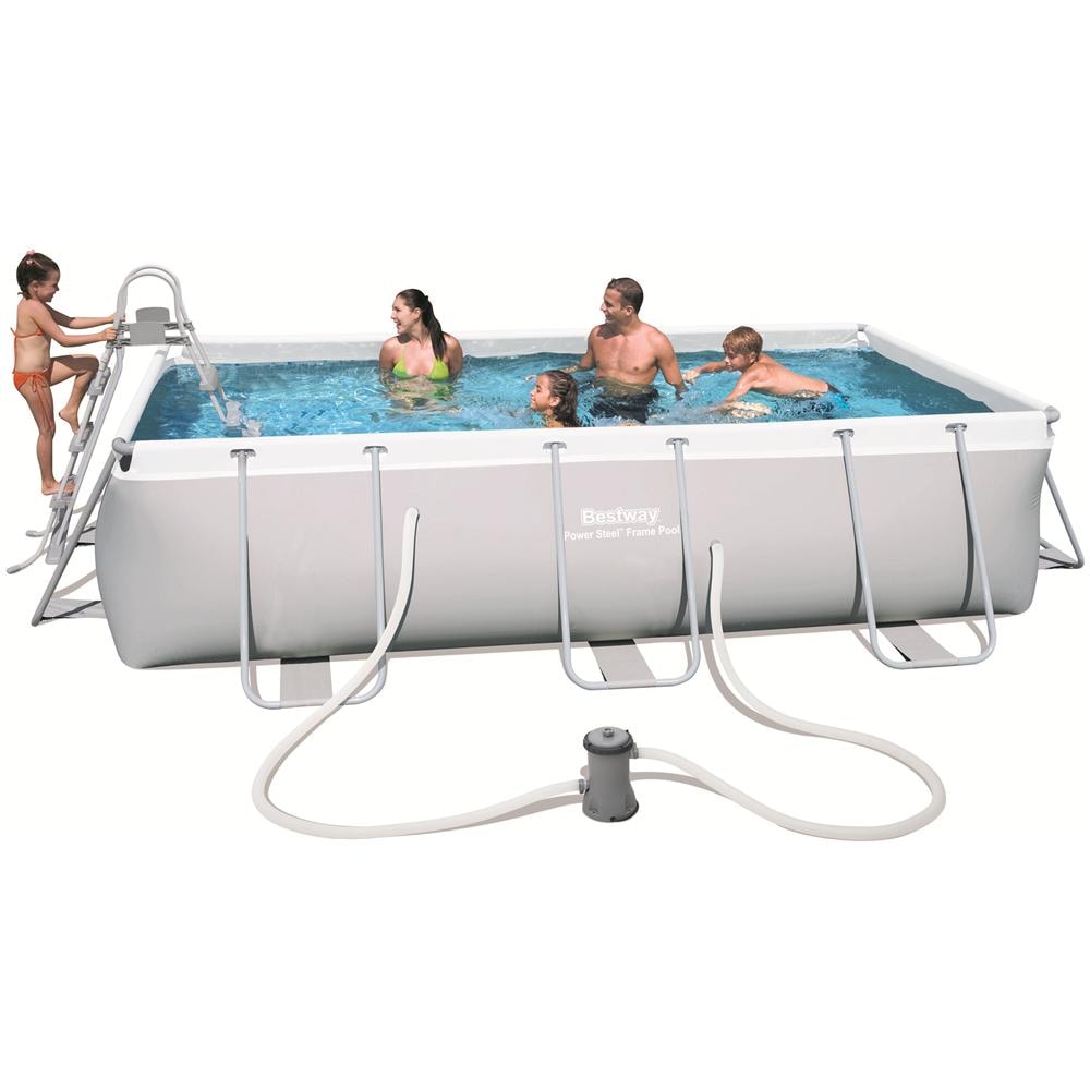BESTWAY Piscina Power Steel Frame Rettangolare 404x201x100 cm