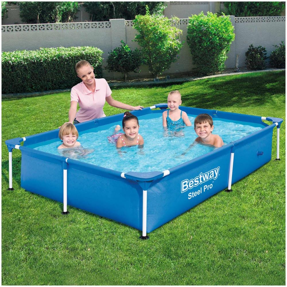 BESTWAY Piscina Steel Pro Con Telaio In Acciaio 221x150x43 Cm 56401