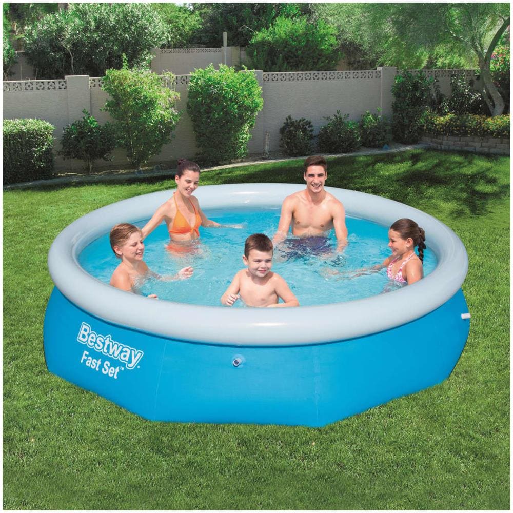 BESTWAY Set Per Piscina Gonfiabile Fast Rotonda 305x76 Cm 57266