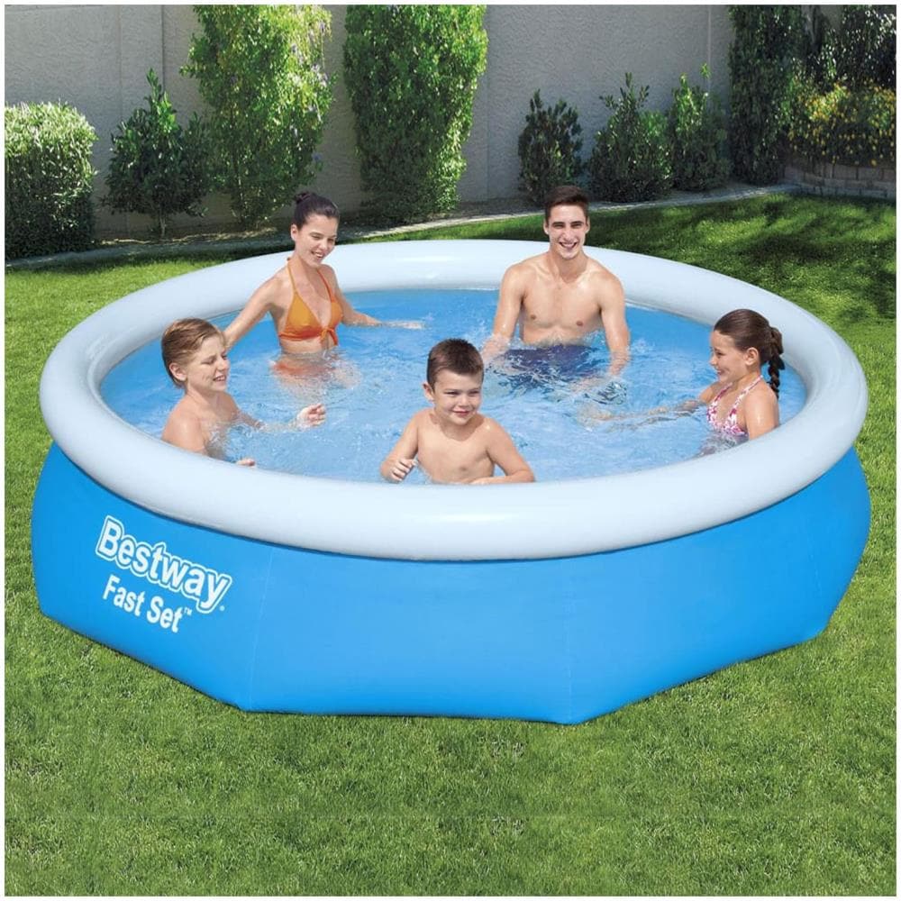 BESTWAY Set Per Piscina Gonfiabile Fast Rotonda 305x76 Cm 57266
