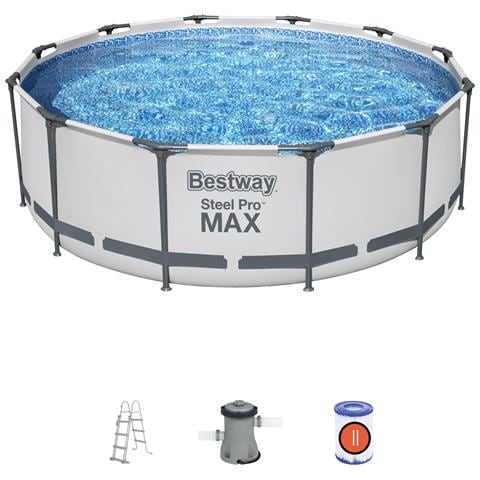 BESTWAY Piscina Con Struttura Rotonda Steel Pro Max 366x100 Cm Bestway 56418