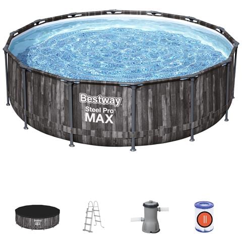 BESTWAY Piscina Con Struttura Rotonda Steel Pro Max 427x107 Cm Bestway 5614z