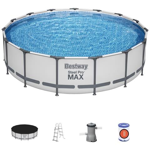 BESTWAY Piscina Con Struttura Rotonda Steel Pro Max 457x107 Cm Bestway 56488