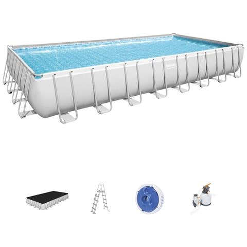 BESTWAY Piscina Fuori Terra Rettangolare Power Steel 956x488x132 Cm Bestway 56623