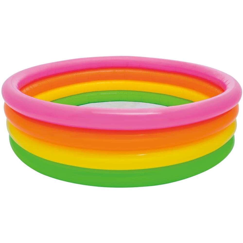 VIDAXL ntex Piscina Gonfiabile Sunset con 4 Anelli 168x46 cm