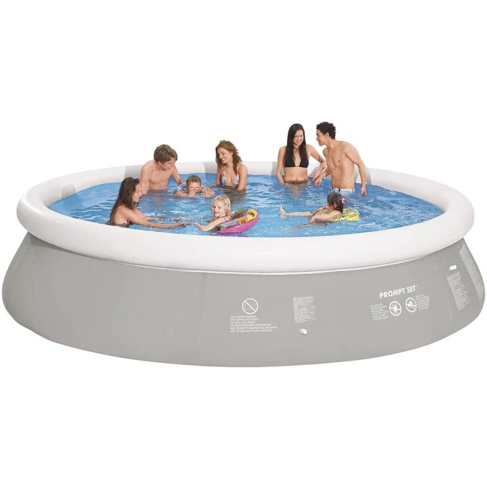Jilong Piscina Gonfiabile Rotonda 450 X 122 Cm Grigia