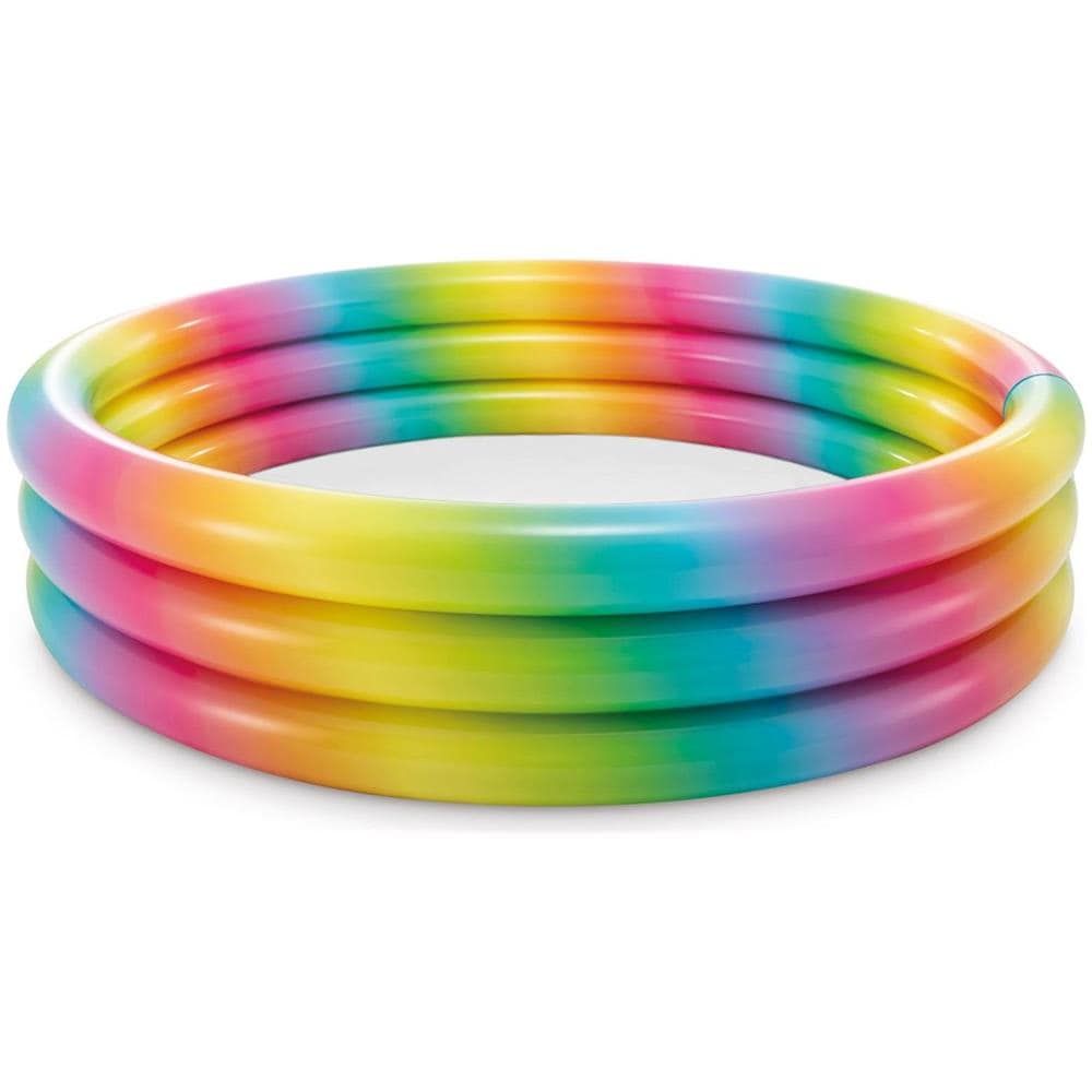 INTEX 58449NP - Piscina Gonfiabile Arcobaleno 168 x 38 cm