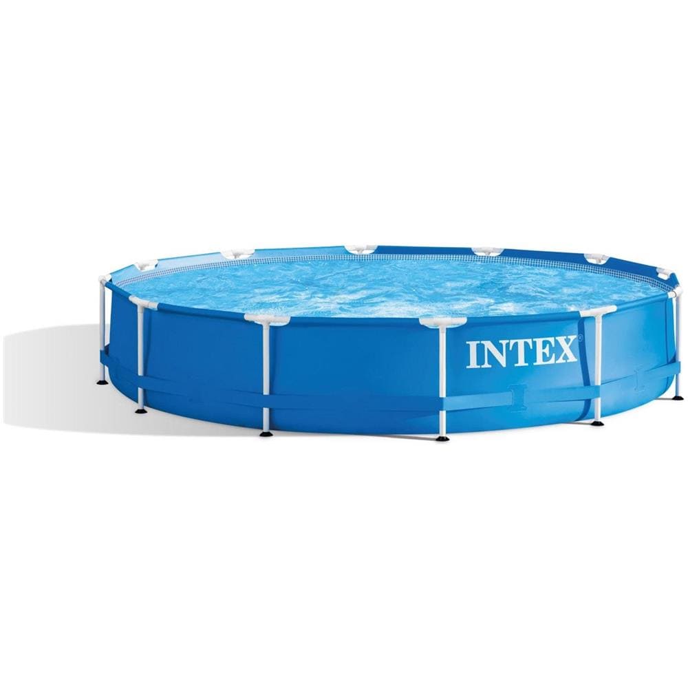 INTEX 28212NP - Piscina Metal Frame Rotonda con Pompa Filtro 366x366x76 cm