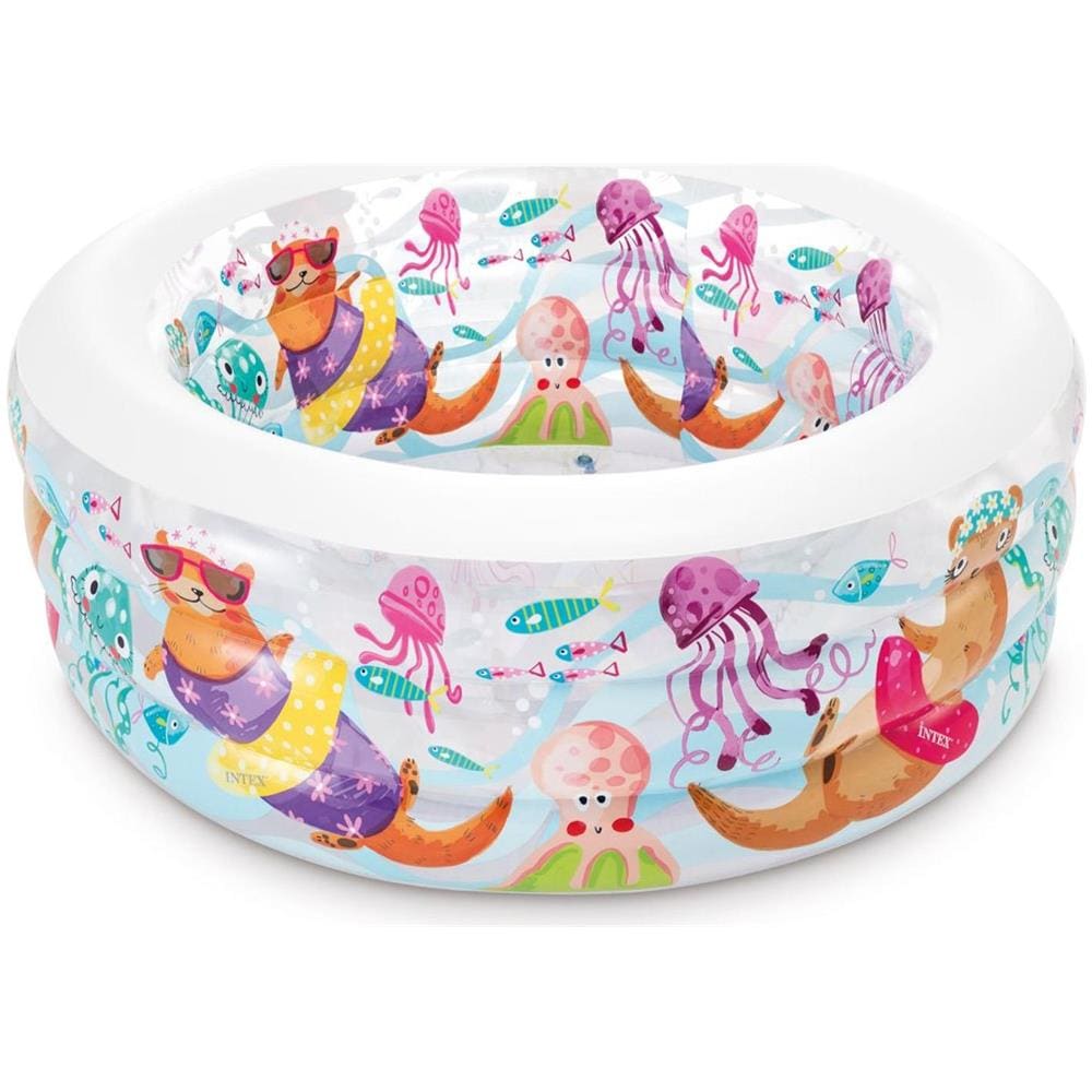 INTEX 58480NP - Piscina Gonfiabile Baby Acquario Multicolore 152x56 cm