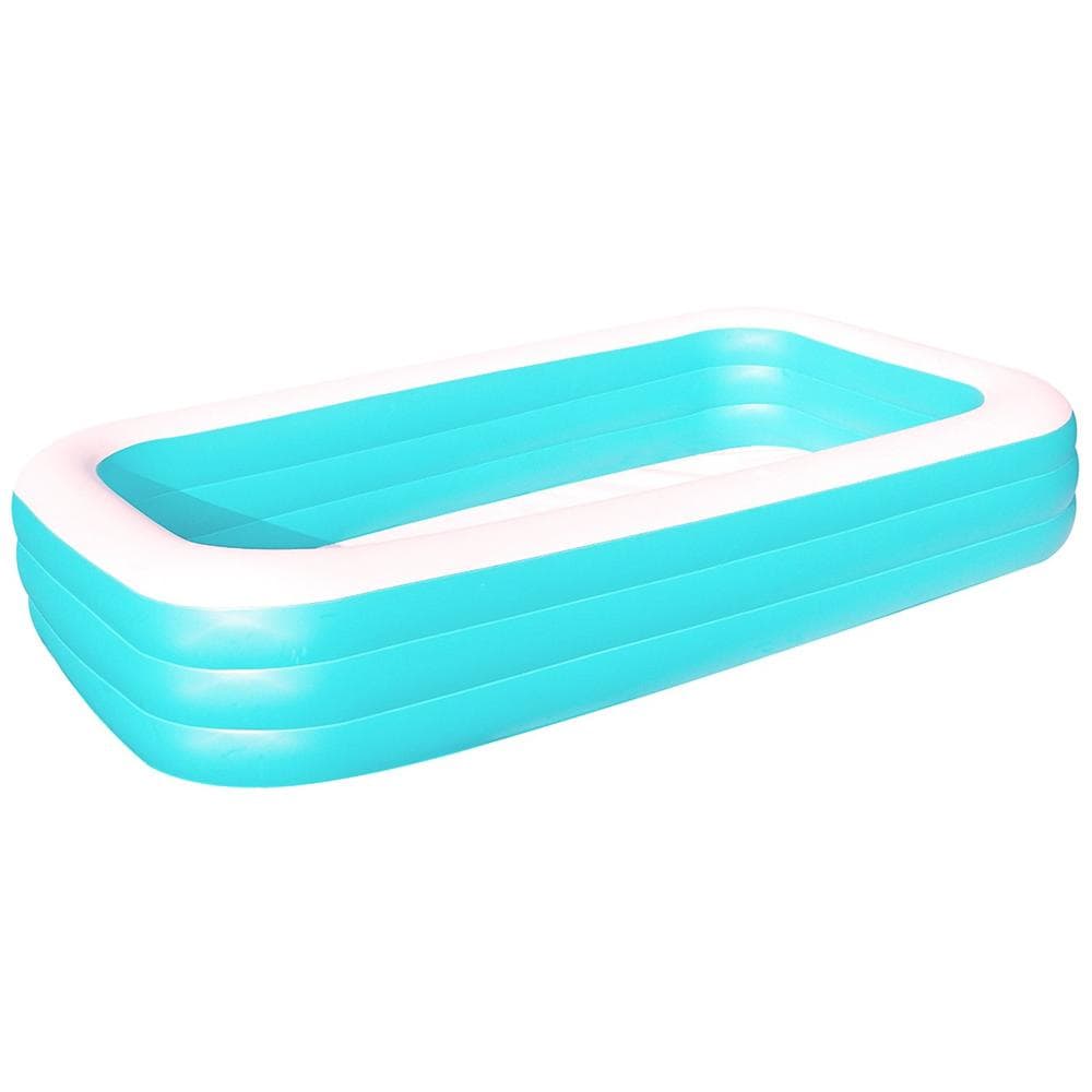 BESTWAY Piscina Gonfiabile Rettangolare 3 Tubi Modello Vico Grande 305 x 183 x H 56 cm