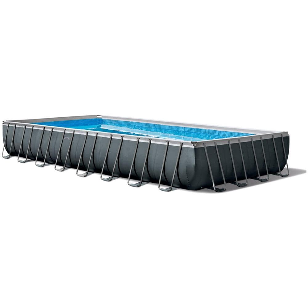 INTEX 26374NP - Piscina Ultra XTR Frame Rettangolare con Pompa Filtro Scaletta e Teli 975x488x132 cm