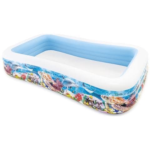 INTEX 58485NP - Piscina Gonfiabile Swim Center Pesci