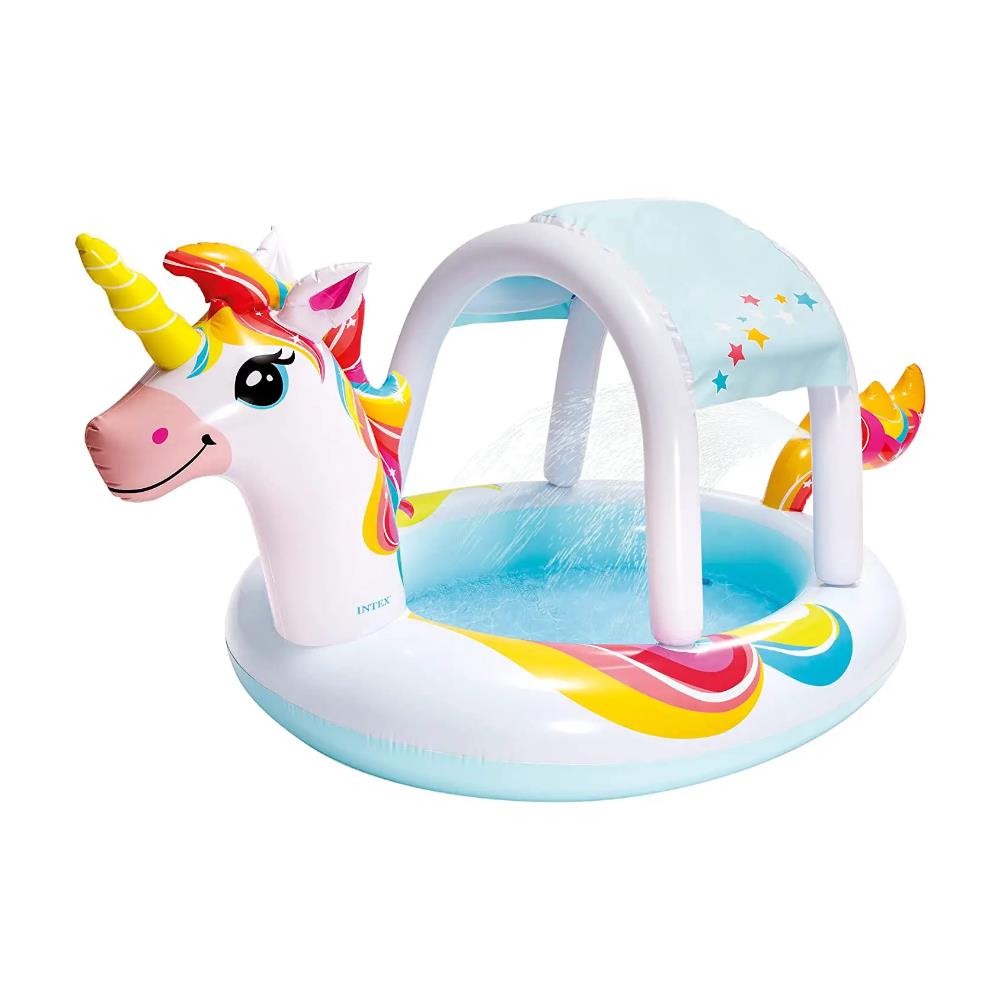 INTEX 58435NP - Piscina Unicorno con Spruzzo 254x132x109 cm