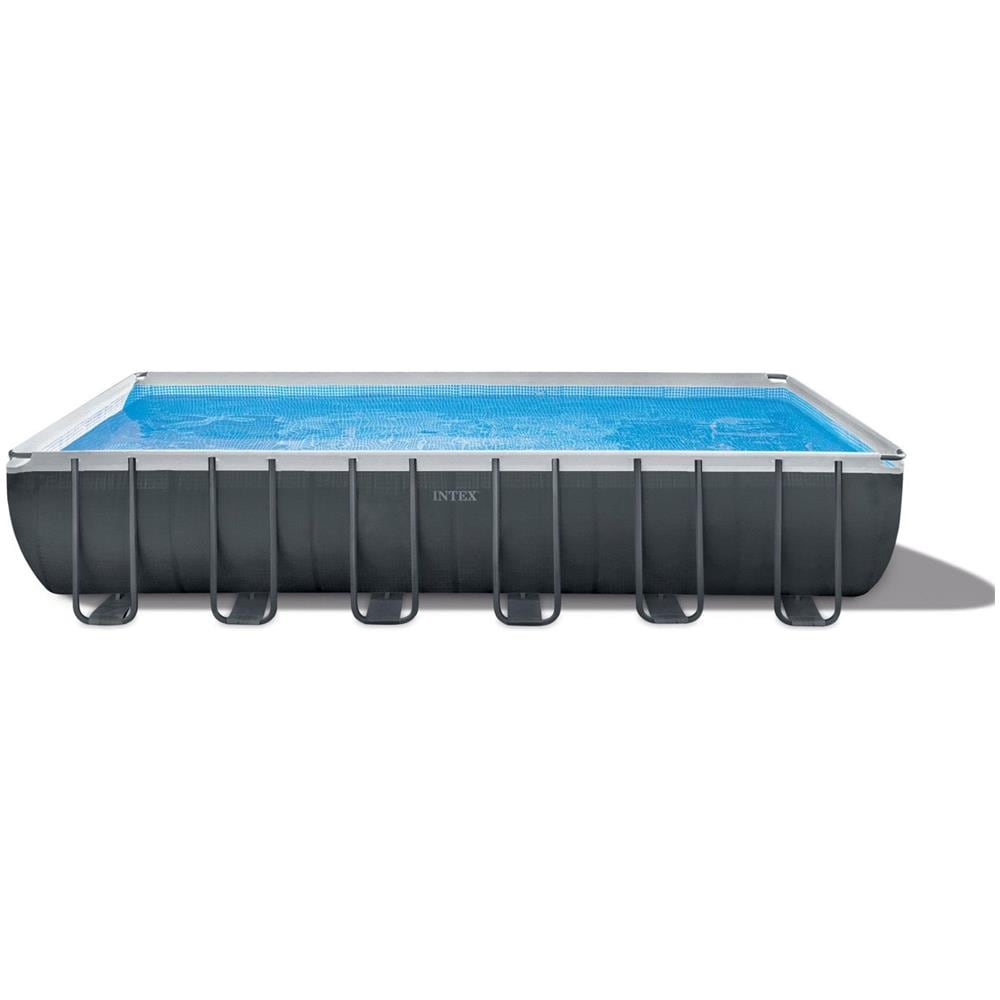 INTEX 26364NP - Piscina Ultra XTR Frame rettangolare con Pompa Filtro Scaletta e Teli 732x366x132 cm