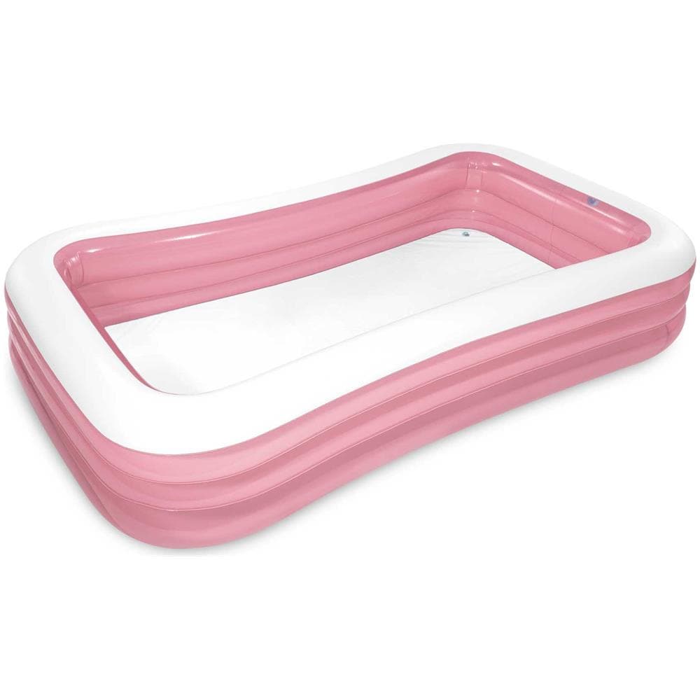 INTEX 58487NP - Piscina Gonfiabile Swim Center Family Rettangolare Rosa