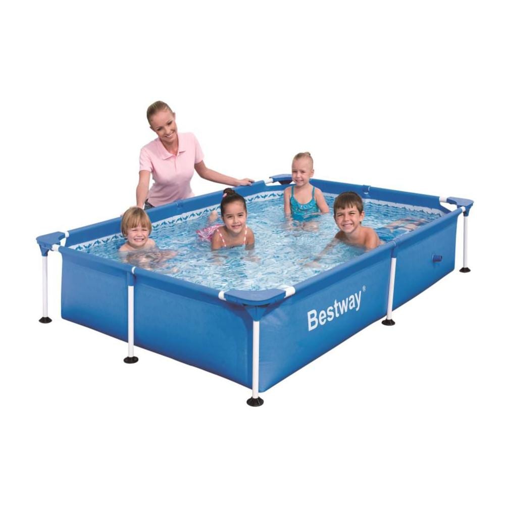 BESTWAY Piscina Rettangolare in Metallo 221x150x43 cm