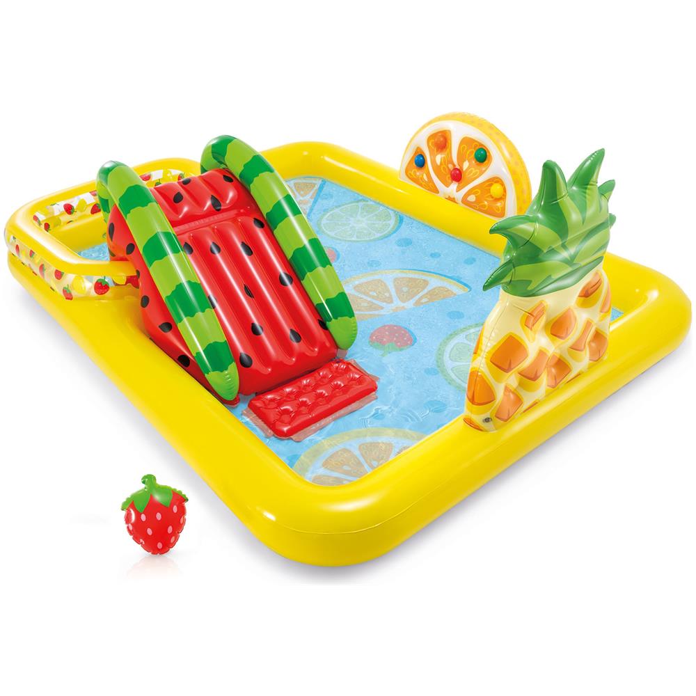 INTEX Intex 57158 Playcenter Frutta Gonfiabile Con Scivolo 244x191x91 Cm