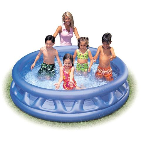 INTEX 58431NP Piscina Triangoli Soft Blu per Bambini 188x46 cm