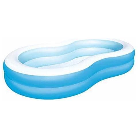 TrAdE Shop Traesio Trade Shop - Piscina Gonfiabile A Otto Per Famiglie A 2 Anelli Gonfiabili 262x157x46 Cm 54117