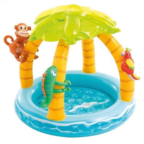 TRADE_OX Trade Shop - Piscina Gonfiabile Baby Pool Palma 102x86 Cm 45 Lt Bambini 1-3 Anni Estate 58417