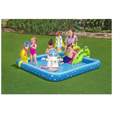 TrAdE Shop Traesio Trade Shop - Play Center Piccolo Astronauta Gonfiabile 228x206x84 Cm Piscina Giardino 53126